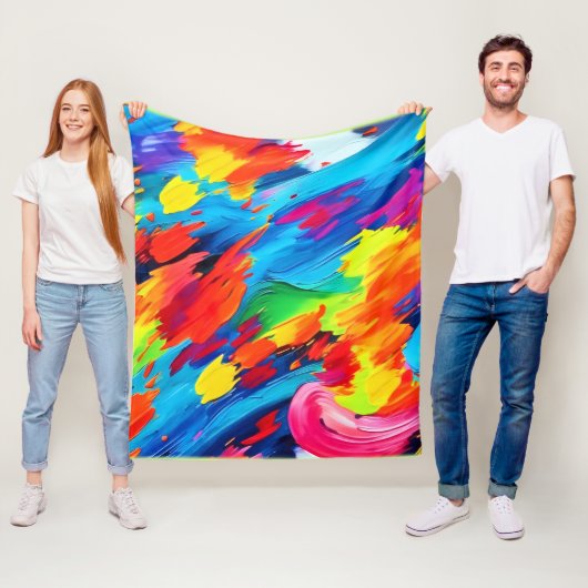 Freudenfarbige Explosionszeichnung Fleecedecke (Beispiel)