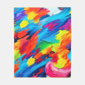 Freudenfarbige Explosionszeichnung Fleecedecke (Vorderseite)