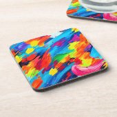 Freudenfarbige Explosionszeichnung Getränkeuntersetzer (Linke Seite)