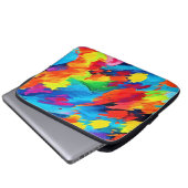 Freudenfarbige Explosionszeichnung Laptopschutzhülle (Vorne Knopf)