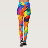 Freudenfarbige Explosionszeichnung Leggings (Rückseite)