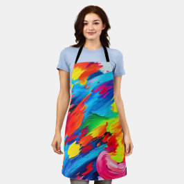 Freudenfarbige Explosionszeichnung Schürze