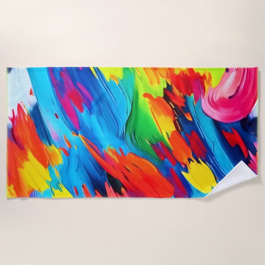 Freudenfarbige Explosionszeichnung Strandtuch (Vorderseite)