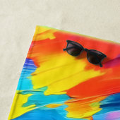 Freudenfarbige Explosionszeichnung Strandtuch (Beispiel)