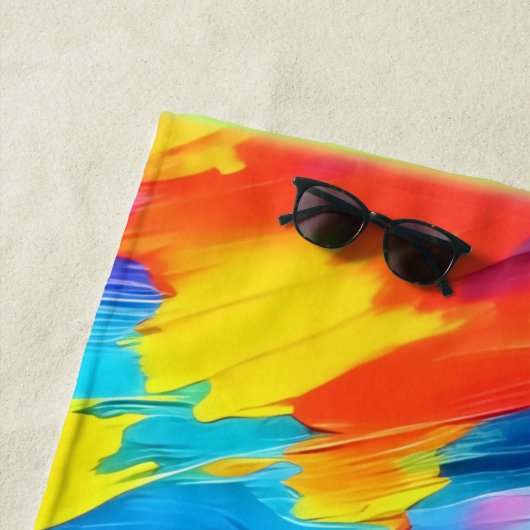 Freudenfarbige Explosionszeichnung Strandtuch (Beispiel)