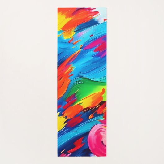 Freudenfarbige Explosionszeichnung Yogamatte (Rückseite)