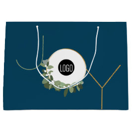 Freudenfeuer Firmenlogo Holiday Blue Weihnachten Große Geschenktüte