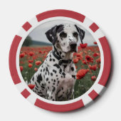**"Freudenflecken: Dalmatiner im roten Mohnfeld"** Pokerchips (Rückseite)