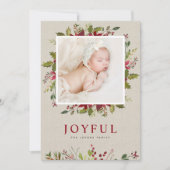 Freudengrün | Fotokarte für den Urlaub Feiertagskarte (Vorderseite)