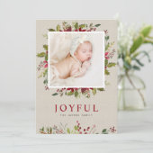 Freudengrün | Fotokarte für den Urlaub Feiertagskarte (Stehend Vorderseite)