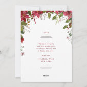 Freudengrün | Fotokarte für den Urlaub Feiertagskarte (Rückseite)