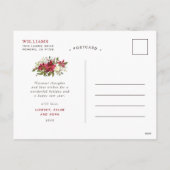 Freudengrün | Weihnachts-Foto Feiertagspostkarte (Rückseite)