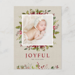 Freudengrün | Weihnachts-Foto Feiertagspostkarte