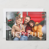 Freudenhaftes Foto Feiertagskarte (Vorderseite)