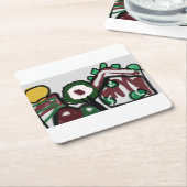 Freudenhaus Liebe Rechteckiger Pappuntersetzer (angewinkelt)