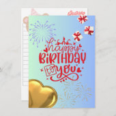 Freudenkarte Mitteilungskarte (Vorne/Hinten)