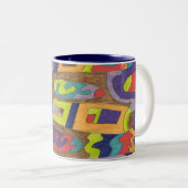 Freudenrauschen, Abstrakte Kunst Tasse (VorderseiteRechts)
