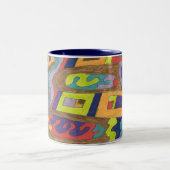 Freudenrauschen, Abstrakte Kunst Tasse (Mittel)