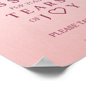 Freudenrauschen für Hochzeiten mit Burgund Dragonf Poster (Ecke)