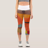 Freudenreiche Bergwelt von Paul Klee Capri Leggings (Vorderseite)