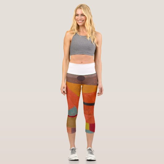 Freudenreiche Bergwelt von Paul Klee Capri Leggings (Vorderseite)