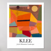 Freudenreiche Bergwelt von Paul Klee Poster (Vorne)