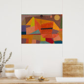 Freudenreiche Bergwelt von Paul Klee Poster (Küche)
