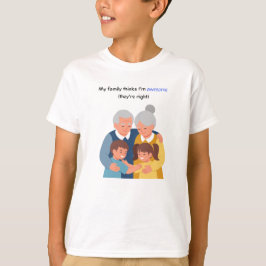 Freudenreiche Multigenerationsfamilie T-Shirt