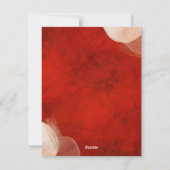 Freudenschwangerschaftsankündigung Feiertagskarte (Rückseite)