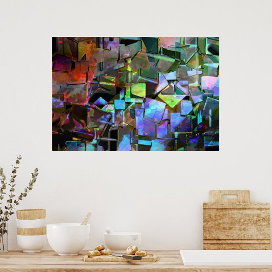 Freudenstruktur Poster (Küche)