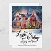 Freudenurlaub - Weihnachtskarte Feiertagskarte (Vorne/Hinten)