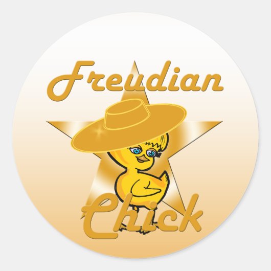 Freudian Chick #10 Runder Aufkleber (Vorderseite)