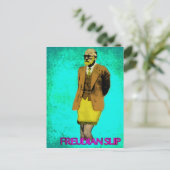 Freudian Slip Grunge Pop Art Meme Postkarte (Stehend Vorderseite)