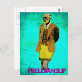 Freudian Slip Grunge Pop Art Meme Postkarte (Vorne/Hinten)