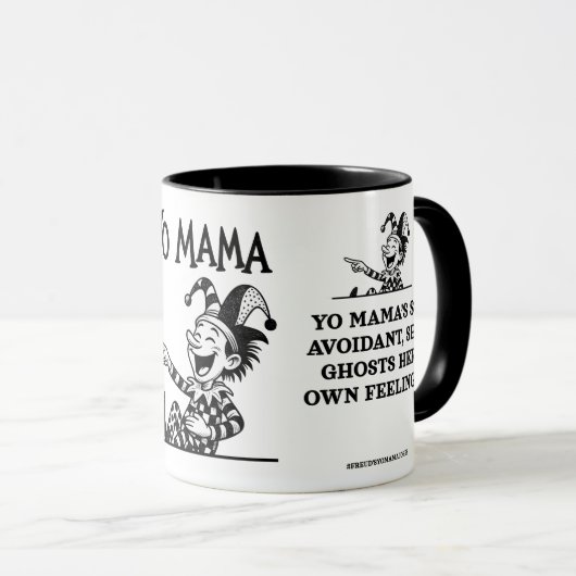 freudian yo mama jokes - Avoidant Tasse (VorderseiteRechts)