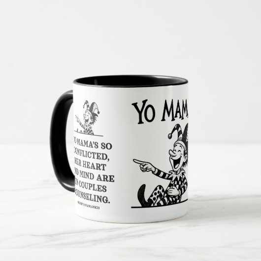 freudian yo mama jokes - Conflicted Tasse (Vorderseite Links)