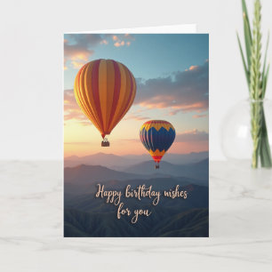Freudige Ballonflugkarte Karte