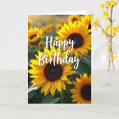 Freudige Goldene Blumen Karte (Gelbe Blume)