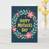 Freudige Karte mit Blumenmotiv (Gelbe Blume)