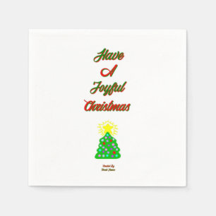 Freudige Weihnachts-Papier-Serviette Serviette