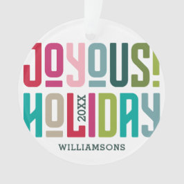 Freudiger Feiertag! | helles Ornament