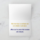 Freudiger Feiertag wünscht Karte (Innenseite)