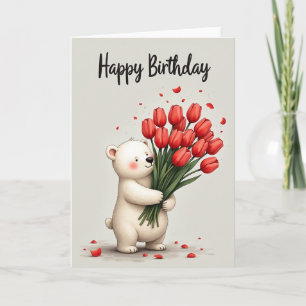 Freudiger Geburtstag Fluffiger Würfel Karte