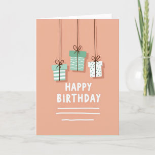Freudiger Geburtstag Geschenke Karte
