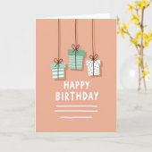 Freudiger Geburtstag Geschenke Karte (Gelbe Blume)
