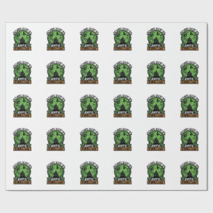 Freudiger Halloween Spukhaus Hexenkatze jeden Tag Geschenkpapier