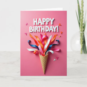 Freudiger Kegel-Geburtstagskarte Karte