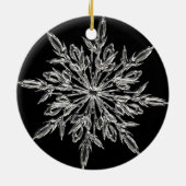 Freudiger Schneemann Keramik Ornament (Hinten)