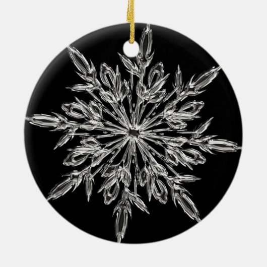 Freudiger Schneemann Keramik Ornament (Hinten)