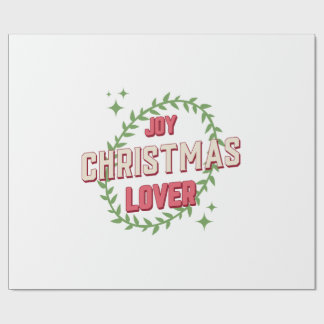 Freudiger Weihnachtsliebhaber Geschenkpapier